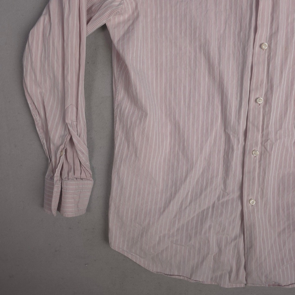 Hugo Boss Striped Dress Shirt Button Up‎ Long Sleeve Career Casual 16 34/35 - Picture 4 of 11